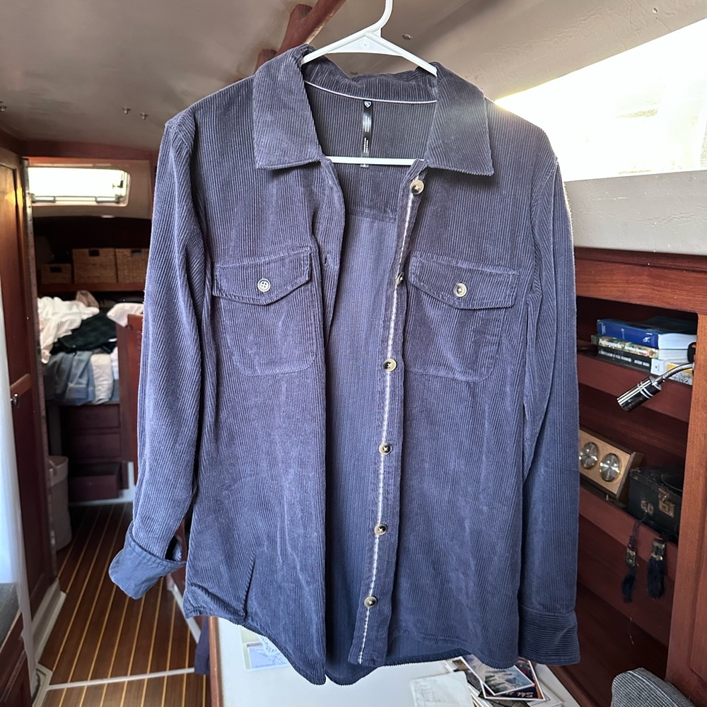 Kuhl Tallula Corduroy Shirt Blue